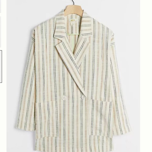 Maeve Thea Striped Blazer size M NWT - Picture 1 of 3